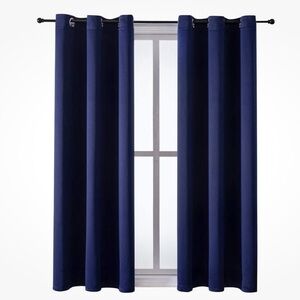 ChrisDowa Grommet Blackout Curtains Bedroom Living Room 2 Panels 42Wx63L